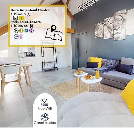 Magnifique Appartement- Proche Paris-Climatisation Argenteuil Zewnętrze zdjęcie